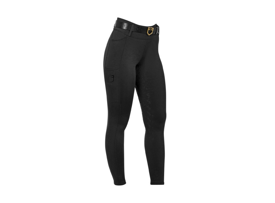 EQUESTRO Women's High-Waisted Leggings with Belt Loops