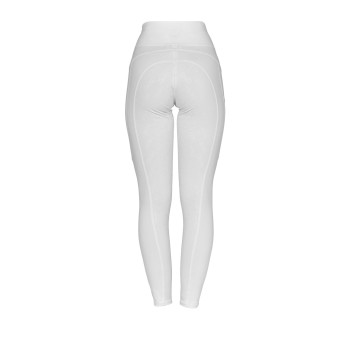 EQUESTRO women's slim-fit leggings with micro mesh inserts