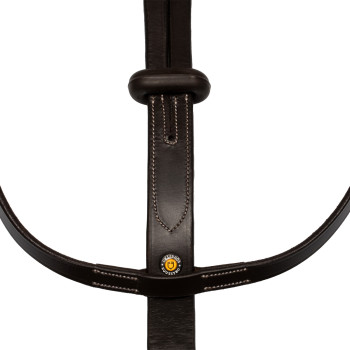 MARTINGALE COLLIER WITH SILVER STITCHING