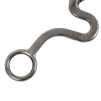 POOL'S WESTERN CHAIN BIT WITH BENT RODS