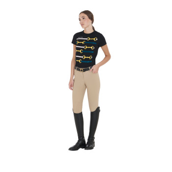 WOMEN'S SLIM FIT GRIP PANTS WITH EQUESTRO LOGO