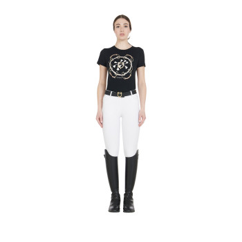WOMEN'S SLIM FIT GRIP PANTS WITH EQUESTRO LOGO
