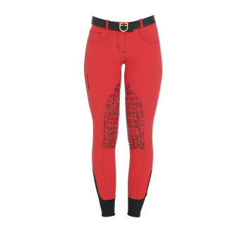 WOMEN'S TECHNICAL FABRIC TROUSERS WITH GRIP ON THE KNEE