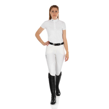 WOMEN'S TECHNICAL FABRIC TROUSERS WITH GRIP ON THE KNEE