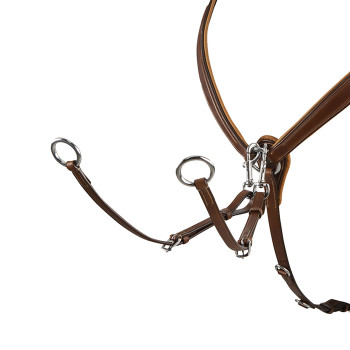 BREASTPLATE WITH FORK IN TANNED LEATHER