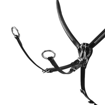 BREASTPLATE WITH TANNED LEATHER FORK AND SILVER CLINCHER