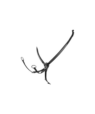 BREASTPLATE WITH TANNED LEATHER FORK AND SILVER CLINCHER