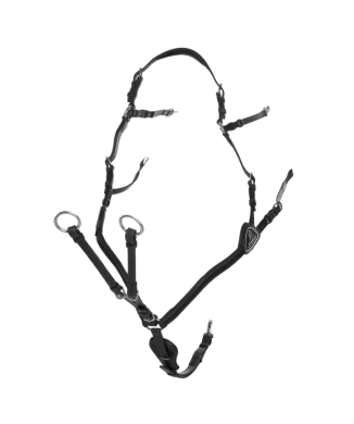 CALF LEATHER BREASTPLATE FIVE ATTACHMENT POINTS