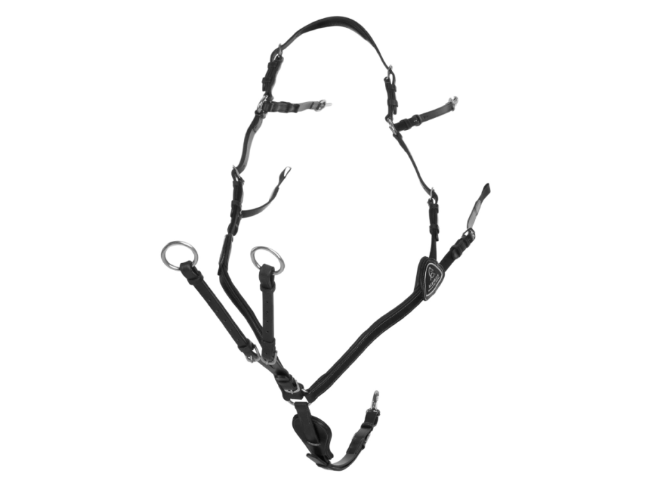 CALF LEATHER BREASTPLATE FIVE ATTACHMENT POINTS