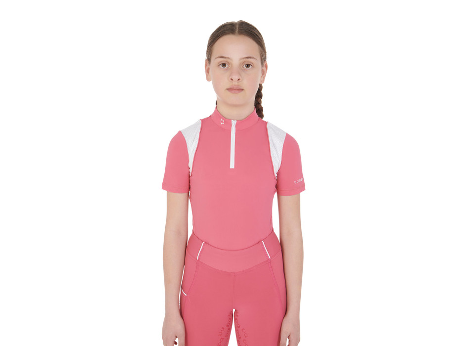 SLIM FIT POLO SHIRT FOR GIRLS WITH TRAINING ZIP