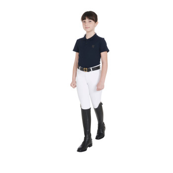 SLIM FIT KIDS' TRAINING POLO SHIRT WITH THREE BUTTONS