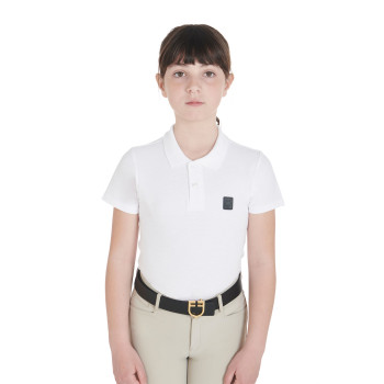 SLIM FIT KIDS' TRAINING POLO SHIRT WITH THREE BUTTONS