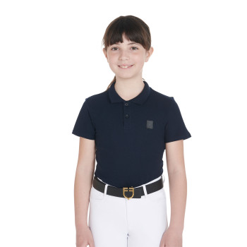 SLIM FIT KIDS' TRAINING POLO SHIRT WITH THREE BUTTONS