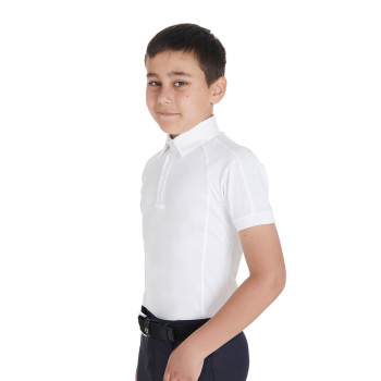 SLIM FIT FOUR BUTTON COMPETITION POLO SHIRT FOR CHILDREN