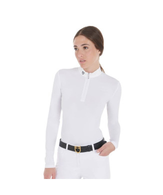 WOMEN'S SLIM FIT LONG SLEEVE COMPETITION POLO SHIRT