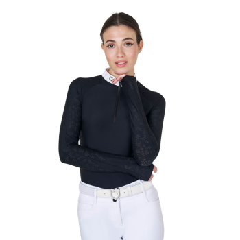 WOMEN'S SLIM FIT COMPETITION POLO SHIRT WITH MESH INSERTS