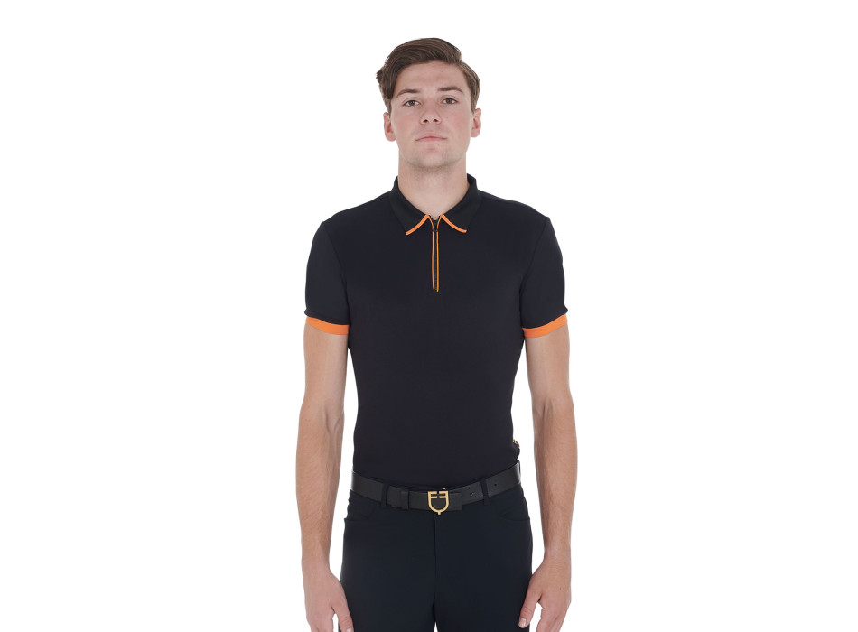 MEN'S TRAINING POLO WITH CONTRASTING DETAILS