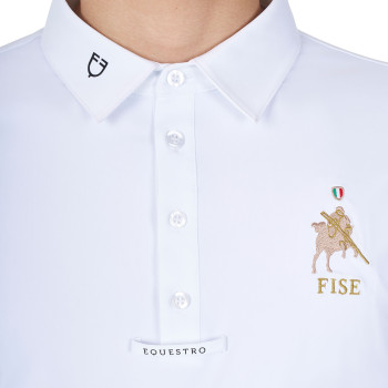 Equestro X FISE Men's Long Sleeve Competition Polo Shirt