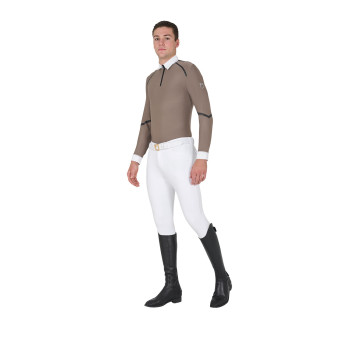 MEN'S SLIM FIT LONG SLEEVE COMPETITION POLO SHIRT