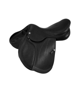 FIRENZE JUMPING SADDLE WITH WOODEN TREE AND DOUBLE LEATHER