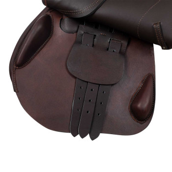 ROMA JUMPING SADDLE WOOD TREE DOUBLE LEATHER