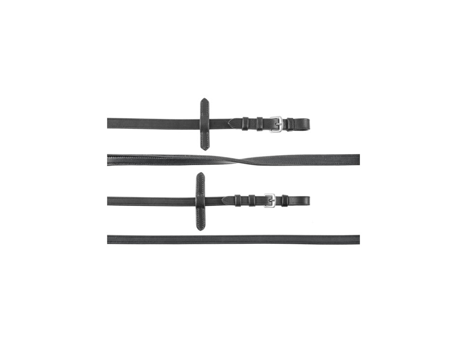 SMOOTH LEATHER DRESSAGE DOUBLE REINS SET