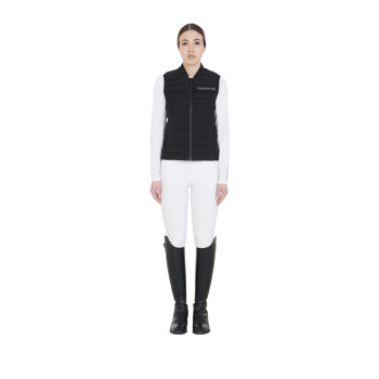 WOMEN'S SLEEVELESS JACKET IN WINDPROOF TECHNICAL FABRIC