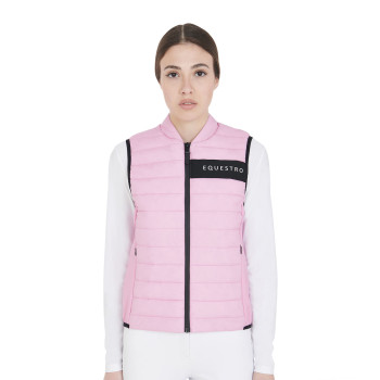 WOMEN'S SLEEVELESS JACKET IN WINDPROOF TECHNICAL FABRIC