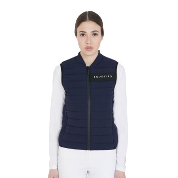 WOMEN'S SLEEVELESS JACKET IN WINDPROOF TECHNICAL FABRIC