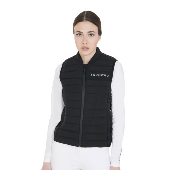 WOMEN'S SLEEVELESS JACKET IN WINDPROOF TECHNICAL FABRIC