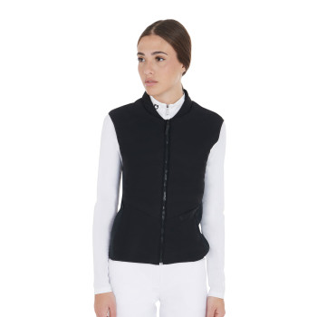 SLIM FIT WOMEN'S SLEEVELESS JACKET IN TECHNICAL FABRIC