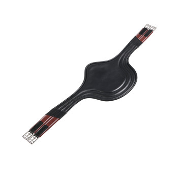 LEATHER JUMPING GIRTH WITH STUD PROTECTION