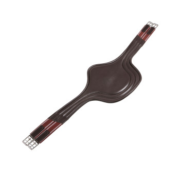 LEATHER JUMPING GIRTH WITH STUD PROTECTION