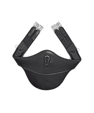 LEATHER GIRTH WITH STUD PROTECTION