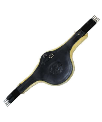 Stud protection girth with removable eco-fur