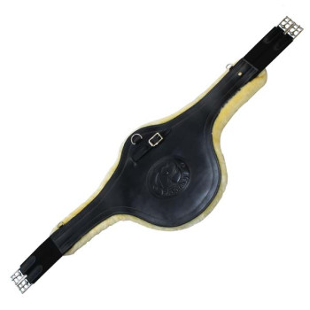 Stud protection girth with removable eco-fur