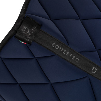 Dressage saddle pad in technical fabric with logo