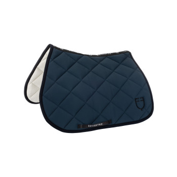 EQUESTRO Black Line Edition Jumping Saddle Pad with Embroidered Logo