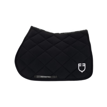 EQUESTRO Black Line Edition Jumping Saddle Pad with Embroidered Logo
