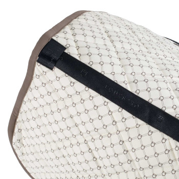 EQUESTRO monogram print jumping saddle pad