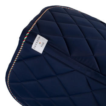 Equestro X FISE tricolor piping jumping saddle pad