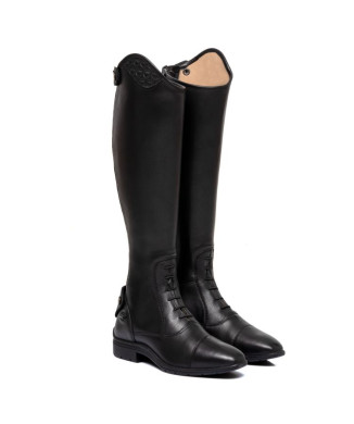 Unisex lace-up boots with multi-logo insert