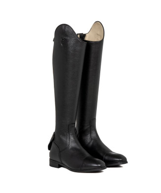 Unisex calfskin boots with back zip