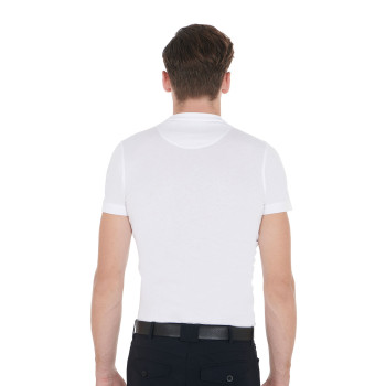 SLIM FIT MEN'S T-SHIRT WITH CONTRASTING WRITING
