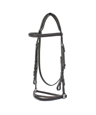 HEADSTALL WITH GERMAN NOSEBAND WITH RINGS