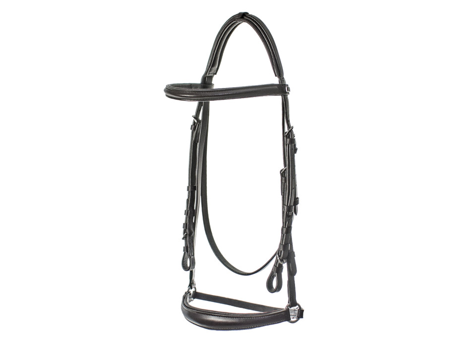 HEADSTALL WITH GERMAN NOSEBAND WITH RINGS