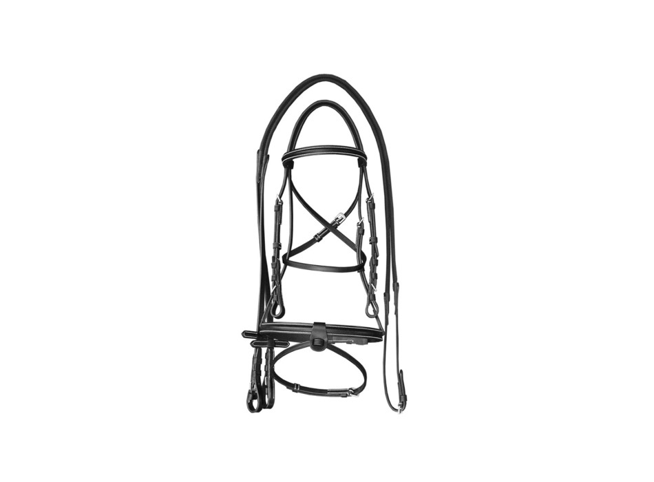 HEADSTOCK WITH REINS AND CONTRASTING STITCHING