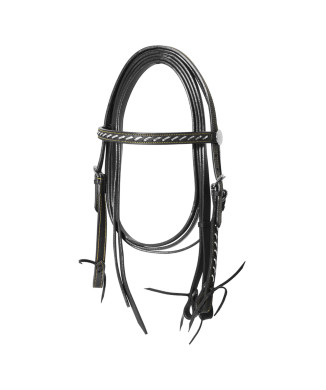 STRAIGHT SILVER WIRE HEADSTALL WITH REINS