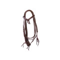SMOOTH LEATHER BOW HEADSTALL WITH REINS