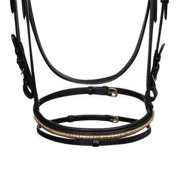 ENGLISH HEADSTALL WITH CLINCHER AND RUBBER REINS